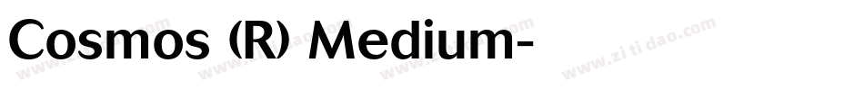 Cosmos (R) Medium字体转换